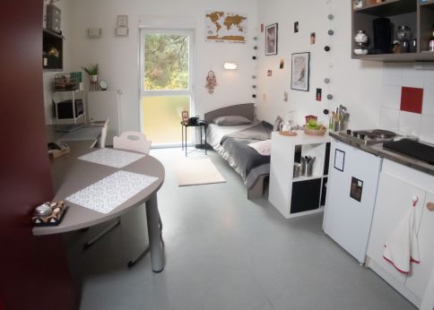 Photo CROUS accommodations are allocated to scholarship students based on social criteria - Ausone Residence in Pessac © Bordeaux-Aquitaine CROUS