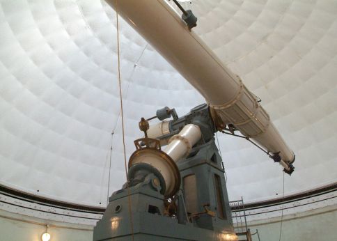 Photo Lunette astronomique de l'observatoire Astronomique de l'université de Bordeaux © Olivier Got- université de Bordeaux 
